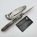 Marfione Select Microtech Socom Ram-Lok Titanium Slab Handles w/ Bronze Accents & Stonewash M390MK 160RLS-10MS2