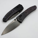 Kansept Knives Dako Titanium & Purple Haze Fat Carbon Handles w/ Polished DLC S35VN K1101V3