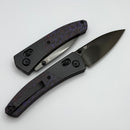 Kansept Knives Dako Titanium & Purple Haze Fat Carbon Handles w/ Polished DLC S35VN K1101V3