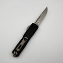 Factory Blem Microtech UTX-70 Gen IV w/ Black Handle & Stonewash S/E M390MK 11484-10