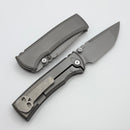 Chaves Redencion Street Integral Magnetic Inlaid Titanium Handle & M390 Stonewash Tanto