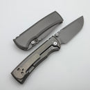 Chaves Redencion Street Integral Magnetic Inlaid Titanium Handle & M390 Stonewash Drop Point