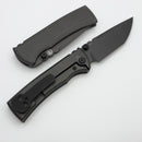 Chaves Redencion Street Gray PVD Integral Magnetic Inlaid Titanium Handle & M390 Tanto