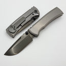 Chaves Redencion Street Stonewash Integral Magnetic Inlaid Titanium Handle & Bright Stonewash DLC M390 Drop Point