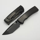 Chaves Redencion Street Satin Flats Black PVD Integral Magnetic Inlaid Titanium Handle & M390 Tanto