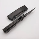 Chaves Redencion Street Satin Flats Black PVD Integral Magnetic Inlaid Titanium Handle & M390 Drop Point