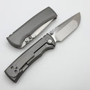 Chaves Redencion Street Integral Magnetic Inlaid Titanium Handle & M390 Belt Finish Drop Point