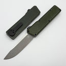 Chaves Dissident OD Green Crosshatch Handle w/ Black Nitride Hardware & Battleworn Drop Point M390