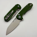 Remette RT-Camel Green G-10 Handles w/ Satin 14C28N Blade