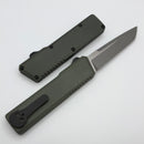 Chaves Dissident OD Green Crosshatch Handle w/ Black Nitride Hardware & Two Tone Stonewash Tanto M390