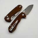 Remette RT-Camel Brown G-10 Handles w/ Satin 14C28N Blade