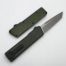 Chaves Dissident OD Green Battleworn Crosshatch Handle w/ Black Nitride Hardware & Two Tone Stonewash M390
