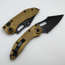Microtech Borka Stitch Auto w/ Tan Handles & Partial Serrated M390 169-2TA