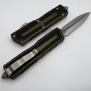 Microtech Scarab 2 Gen 3 OD Green Handles w/ D/E Stonewash Full Serrated M390MK 1280-12OD