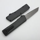 Chaves Dissident Black Flat Blasted Handles w/ Black Hardware & Stonewash Tanto M390