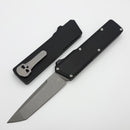 Chaves Dissident Black Crosshatch Petrified Handles w/ Stonewash Hardware & Stonewash Tanto M390