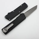 Chaves Dissident Black Crosshatch Petrified Handles w/ Stonewash Hardware & Stonewash Tanto M390