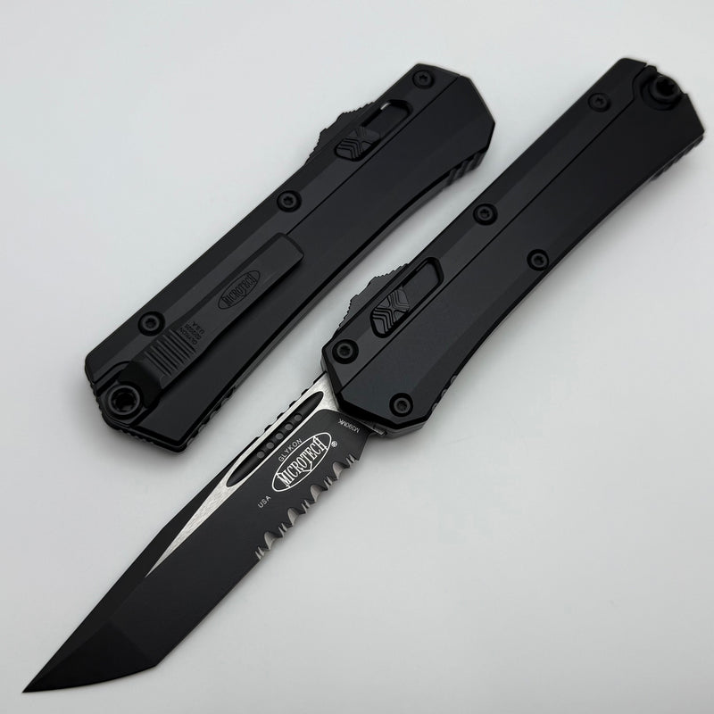 Microtech Glykon Tactical w/ Black Tanto Part Serrated M390MK 185-2T