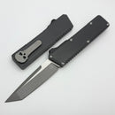 Chaves Dissident Black Flat Battleworn Handle w/ Stonewash Hardware & Two Tone Stonewash Tanto M390