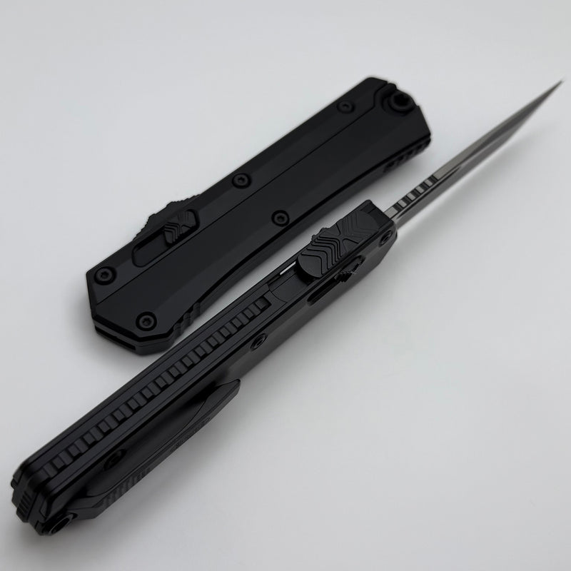 Microtech Glykon Tactical w/ Black Tanto Part Serrated M390MK 185-2T