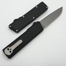 Chaves Dissident Black Crosshatch Petrified Handles w/ Stonewash Hardware & Stonewash Drop Point M390