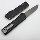Chaves Dissident Black Flat Battleworn Handles w/ Stonewash Hardware & Two Tone Stonewash Drop Point M390