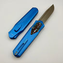Remette RT-Swordfish Blue Aluminum Handles w/ Carbon Fiber inlay and Stonewashed 14C28N Blade ZL103C3