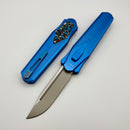 Remette RT-Swordfish Blue Aluminum Handles w/ Carbon Fiber inlay and Beadblast S35VN Blade ZL103D5