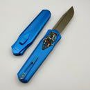 Remette RT-Swordfish Blue Aluminum Handles w/ Carbon Fiber inlay and Beadblast S35VN Blade ZL103D5