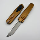 Remette RT-Swordfish Copper Aluminum Handles w/ Carbon Fiber inlay and Beadblast S35VN Blade ZL103D9