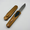 Remette RT-Swordfish Copper Aluminum Handles w/ Carbon Fiber inlay and Beadblast S35VN Blade ZL103D9