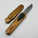 Remette RT-Swordfish Copper Aluminum Handles w/ Carbon Fiber inlay and Stonewashed S35VN Blade ZL103D10