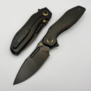 Remette RT-Two Face DLC Titanium Handle w/ DLC M390 Blade DSTF-B