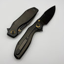 Remette RT-Two Face DLC Titanium Handle w/ DLC M390 Blade DSTF-B