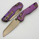 Microtech Marfione Select MSI RAM LOK Mini Fluted Royal Purple Titanium Handles w/ Bronze Accents & Bronze M390MK 210M-13FLMS5