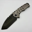 Medford Knife Praetorian T Predator Sculpted Handles w/ PVD Hardware/Clip & S35VN PVD Tanto (Consignment)