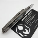 Heretic Custom Pariah M/A Hefted Titanium Handles w/ Mother of Pearl Inlays & Mirror Polish