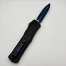 Pre-Owned Microtech Knives Combat Troodon Gen III Black D/E w/ Navy Blue Accents 1142-1NASK