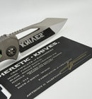 Heretic Custom Pariah M/A Hefted Titanium Handles w/ Mammoth Inlays & Cracked Ice Blade