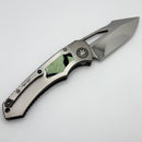Heretic Custom Pariah M/A Hefted Titanium Handles w/ Mammoth Inlays & Cracked Ice Blade