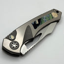 Heretic Custom Pariah M/A Hefted Titanium Handles w/ Mammoth Inlays & Cracked Ice Blade