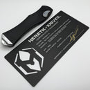 Heretic Custom Hydra V4 w/ Black Aluminum Handle & Blued Vegas Forge Tanto