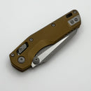 Microtech MSI RAM LOK Mini Tan Fluted Aluminum Handles w/ Apocalyptic M390MK 210M-10APFLTA