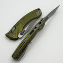 Microtech Amphibian Mini RAM LOK OD Green Frag Aluminum & Apocalyptic M390MK 137MRL-10APFROD