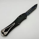 Heretic Custom Hydra V4 w/ Black Aluminum Handle & Blued Vegas Forge Tanto