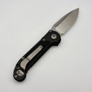 Pre-Owned Microtech Knives LUDT Gen III Satin Partial Serrated Drop Point w/ Black Handle 1135-5
