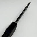 Heretic Custom Hydra V4 w/ Black Aluminum Handle & Blued Vegas Forge Tanto