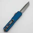 Microtech UTX-70 Gen IV w/ Blue Handle & Stonewash T/E M390MK 11494-10BL