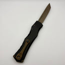 Pre-Owned Microtech Marfione Select Halo IV Black Handle w/ Bronze Apocalyptic Tanto M390MK 1151-13APMS1