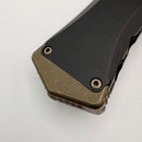 Pre-Owned Microtech Marfione Select Halo IV Black Handle w/ Bronze Apocalyptic Tanto M390MK 1151-13APMS1